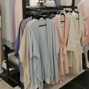 Raeshmi Silk Story bamboo-cotton wrap or shawl. Pale blue. Brand new!